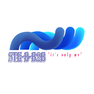 1200x1200_blue / pink wp_logo x 125: Ste-B-B2B Brand Site Logo Homepage Visitor Navigation Support