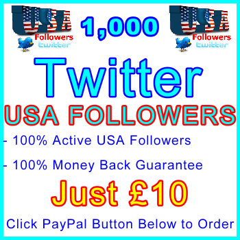db-B2B-UK 1,000 USA Twitter Followers 10GBP: Service-Type Visitor Support Banner