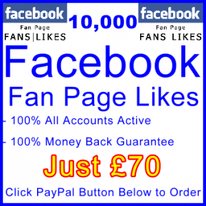 db-B2B-UK 10,000 FB Fan Likes 70GBP: Visitor Support Sales Banner