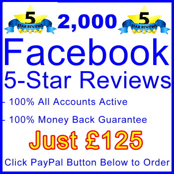 db-B2B-UK 2,000 FB 5-Star Reviews 125GBP: Visitor Support Sales Banner