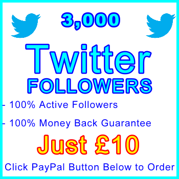 db-B2B-UK 3,000 Twitter Followers 10GBP: Visitor Support Sales Banner