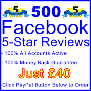 db-B2B-UK 500 FB 5-Star Reviews 40GBP: Sales Support Banner
