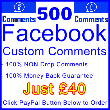 db-B2B-UK 500 FB Comments 40GBP: Visitor Support Sales Banner