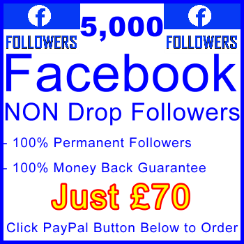 db-B2B-UK 5,000 FB Followers 70GBP: Visitor Support Sales Banner