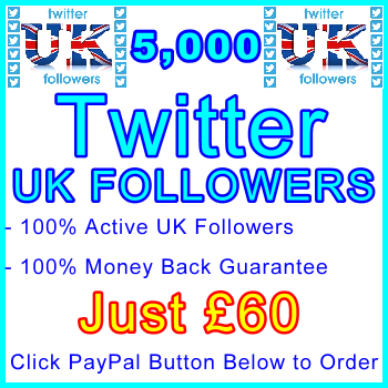 db-B2B-UK 5,000 UK Twitter Followers 60GBP: Service-Type Visitor Support Banner