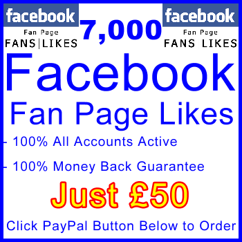 db-B2B-UK 7,000 FB Fan Likes 50GBP: Visitor Support Sales Banner