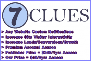 Fiverr 7clues Banner: Visitor Sales Support Information Banner