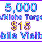 Ste-B-B2B Mobile Visitors 5000 $15: Visitor Sales Information support banner