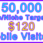 Ste-B-B2B Mobile Visitors 50000 $120: Visitor Sales Information support banner