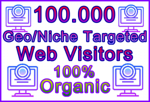 Fiverr SEOClerks 100,000 Web Visitors Banner