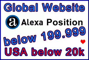 Fiverr SEOClerks Alexa 199,999: Visitor Sales Support Information Banner
