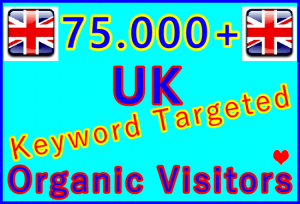 Fiverr SEOClerks 75,000 UK Organic Visitors: Visitor Sales Support Information Banner