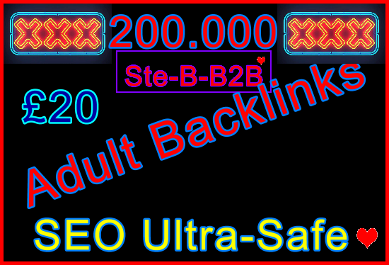 Ste-B-B2B 200,000 ultrasafe Adult Backlinks: Coming Soon Visitor Future Sales Information Support Banner