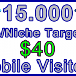Ste-B-B2B Mobile Visitors 15,000 $40: Visitor Sales Information support banner