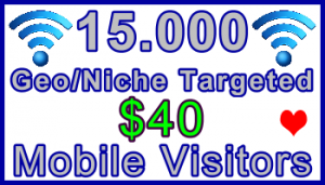 Ste-B-B2B Mobile Visitors 15,000 $40: Visitor Sales Information support banner