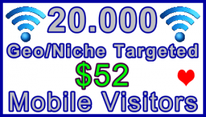 Ste-B-B2B Mobile Visitors 20,000 $52: Visitor Sales Information support banner
