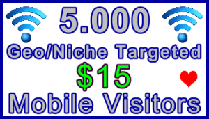 Ste-B-B2B Mobile Visitors 5000 $15: Visitor Sales Information Support Banner