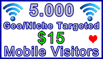 Ste-B-B2B Mobile Visitors 5000 $15: Visitor Sales Information support banner