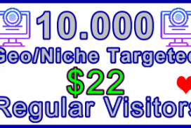 Ste-B-B2B Regular Visitors 10,000 $22: Visitor Sales Information Support Banner