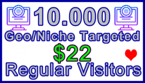 Ste-B-B2B Regular Visitors 10,000 $22: Visitor Sales Information Support Banner