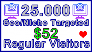 Ste-B-B2B Regular Visitors 25,000 $52: Visitor Sales Information Support Banner