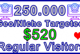 Ste-B-B2B Regular Visitors 250,000 $520: Visitor Sales Information Support Banner