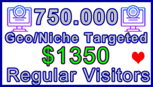 Ste-B-B2B Regular Visitors 750,000 $1,350: Visitor Sales Information Support Banner
