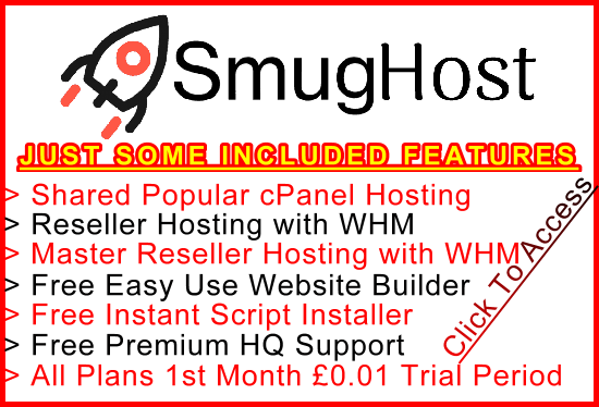 Ste-B2B SmugHost Example Banner Link White: Visitor Affiliate Marketing Information Support Banner Link