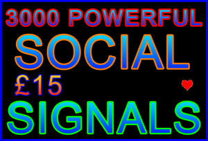 Ste-B2B 3,000 Social Signals £15: Visitor Sale Information Support Banner