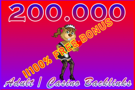 Ste-B2B Adult-Casino 100pc Bonus 200.000 Beaver Backlinks - Visitor Order Support Information Banner