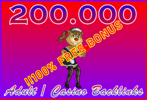 Ste-B2B Adult-Casino 100pc Bonus 200.000 Beaver Backlinks - Visitor Order Support Information Banner