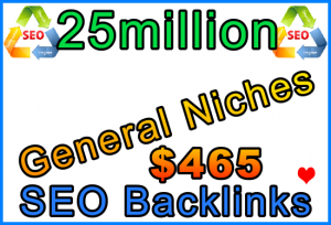 SEOClerks 5Squid Backlinks General Niches 25million = $465