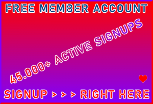 2B-Ste Free Member Account 55.,000+ Visitor Signup Area Navigation Support