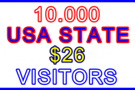 Ste-B2B USA State Visitors 10.000 $26