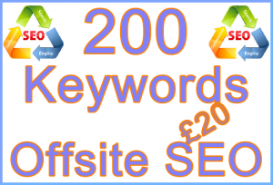 Ste-B2B Offsite SEO 200 Keywords £20