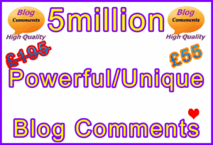 SEOClerks Blog Comments Crazzzy 5million £55
