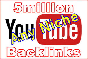 FiveSquid YouTube 5million Backlinks