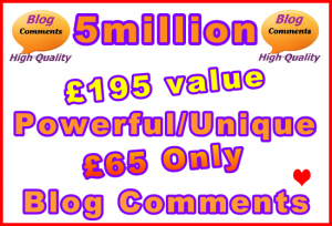 SEOClerks Blog Comments 5million £65