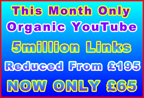 Ste-B2B Organic YouTube this month only - visitor sales information support image £65