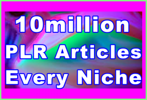 Ste-B2B PLR Articles 10million