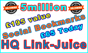 Ste-B2B Social Bookmarks 5million - Order Information Support Banner Image £65