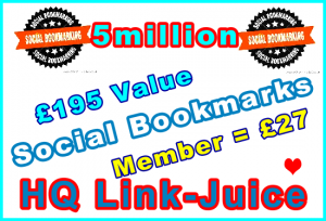 Ste-B2B Social Bookmarks 5million £27 - Order Information Support Banner Image