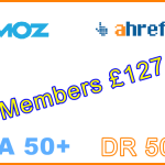 Domain Metrics DA 50+ DR 50+ £127