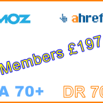 Domain Metrics DA 70+ DR 70+ £197