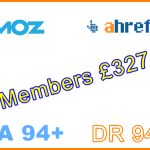Domain Metrics DA 94+ DR 94+ £327
