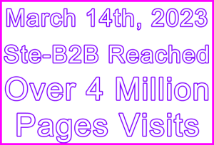 Ste-B2B.Agency 4 million visits banner image