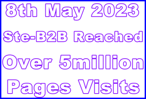 Ste-B2B.Agency 5million Visits Banner Image
