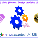 Ste-B2B.Agency Cogs Google News Footer Text Banner Image Blue Purple Orange