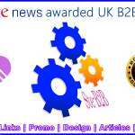 Ste-B2B.Agency Cogs Google News Text Banner Image Blue Purple Orange