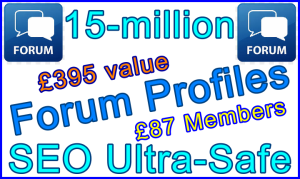 Forum Profiles 15m 87GBP Banner Image
